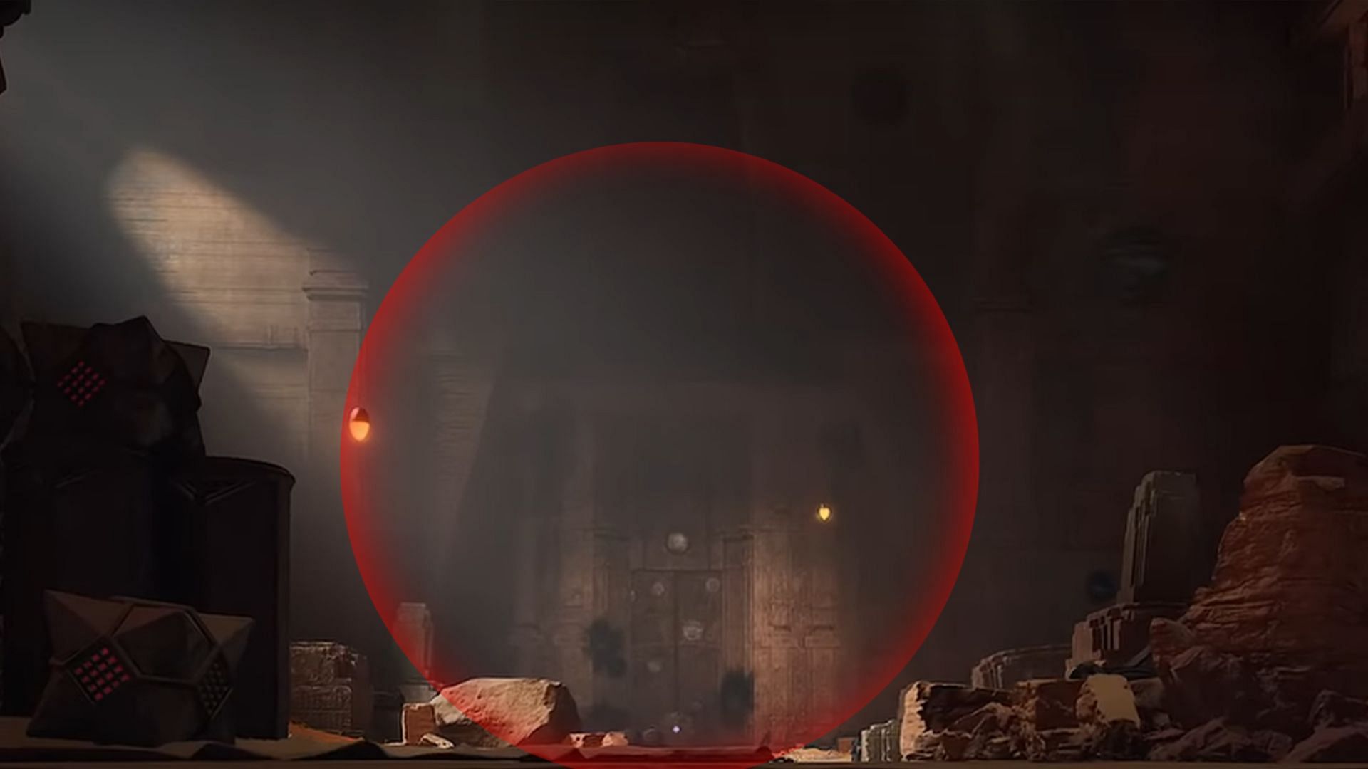The massive ornate door stands in your way (Image via Funcom)